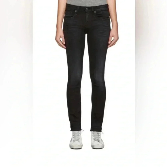 R13 black luxury jeans size 26 - Picture 1 of 4